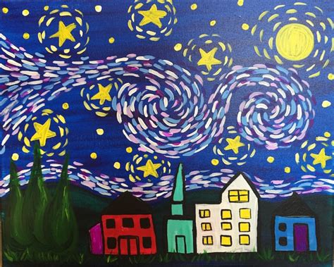 Van Goghs Starry Night Kids Edition Thu Jul 26 1pm At Pleasant Ridge