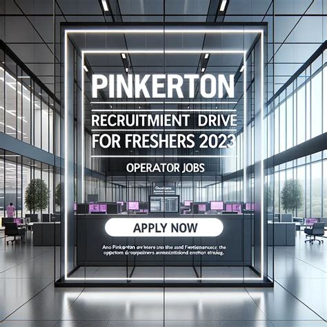 Pinkerton Recruitment Drive For Freshers 2023 Operator Jobs Geeksgod