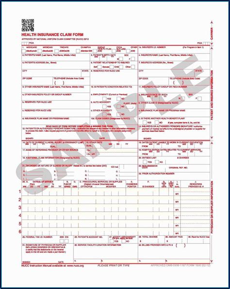 Hcfa 1500 Forms Free Download Form Resume Examples Or85mmo8wz