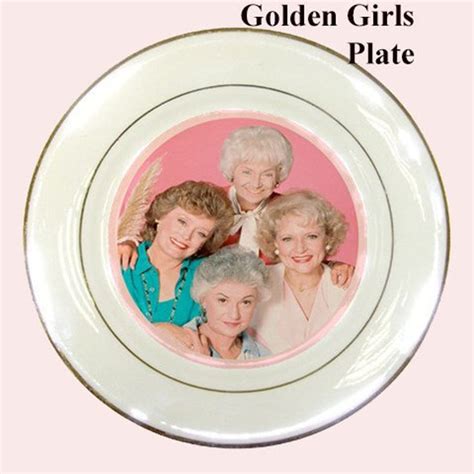 Golden Girls Porceline Plate Plate Kitchen Fun 80s Golden Etsy