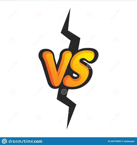 Versus Logo Vs Text Symbol Stock Illustration Illustration Of Concept