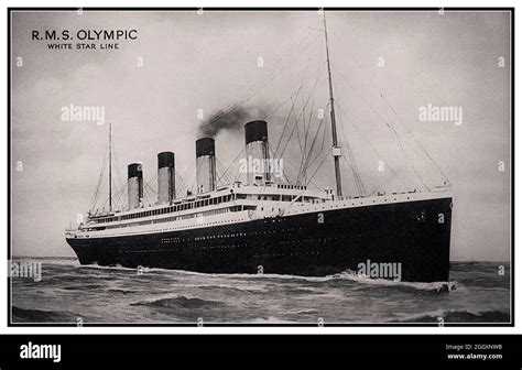 Vintage 1900s Rms Olympic Ocean Liner Cut Out Stock Images And Pictures