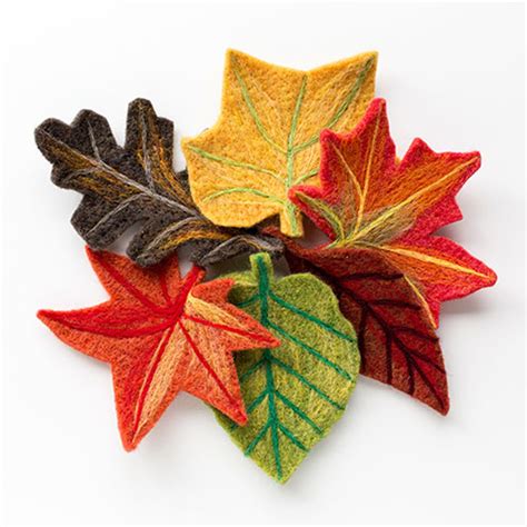 Sculpting With Wool Needle Felting Kit Fall Leaves
