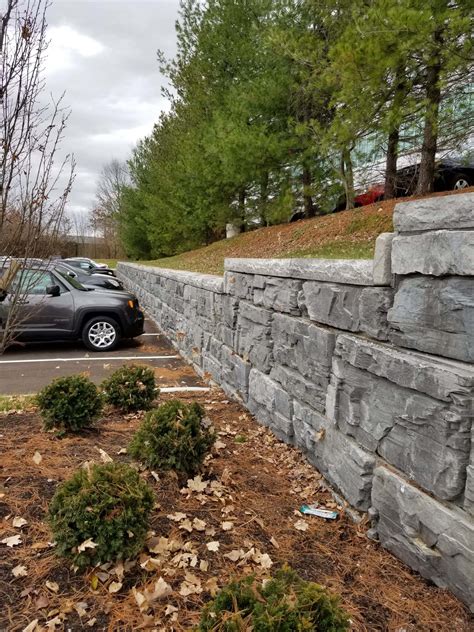 Parking Area Retaining Wall Applications Gallery Magnumstone™
