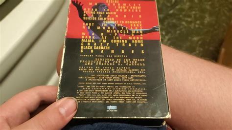Unboxing Ozzy Osbourne Live And Loud Vhs Youtube