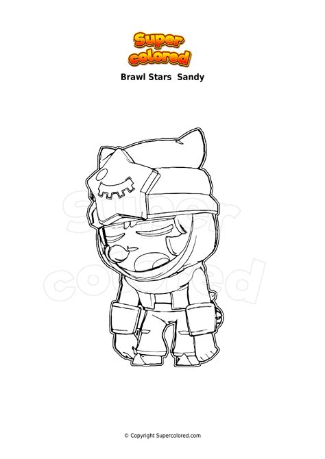 Sandy Brawl Stars Coloring Page Color For Fun Star Coloring Pages Star Sexiz Pix