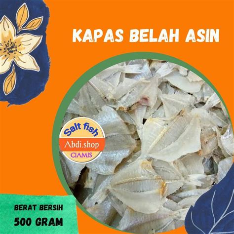 Jual Ikan Asin Kapasan Belah Kering 500gr Murah Shopee Indonesia