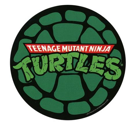 The Teenage Mutant Ninja Turtles Logo Is Shown On A Green And Black