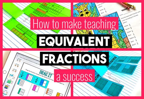 How To Make Teaching Equivalent Fractions A Success Kat Mango