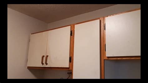 Kitchen cabinets refacing before and after and the cost. How to remove kitchen cabinets. - YouTube