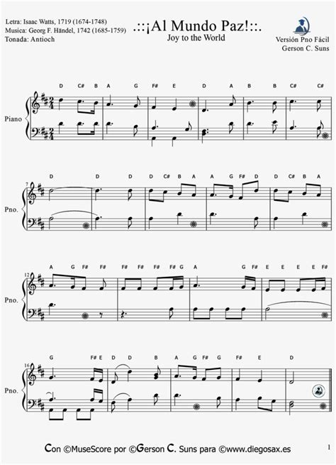 Download Partitura Para Piano Fácil Para Principiante De Joy Like I M