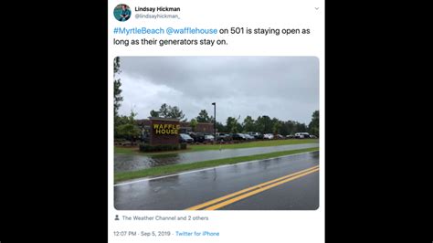 Hurricane Dorian Makes Waffle House Index Red In Parts Of Sc Raleigh