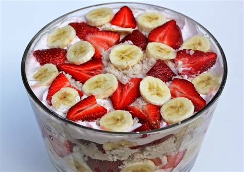Deliciously Fit N Healthy Strawberry Banana Trifle