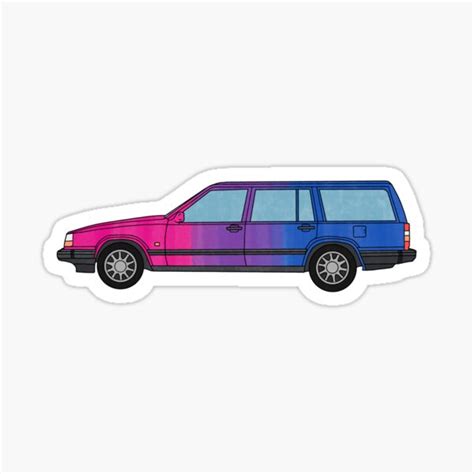 Volvo 940 Bisexual Edition Sticker For Sale By Doerpnation Redbubble