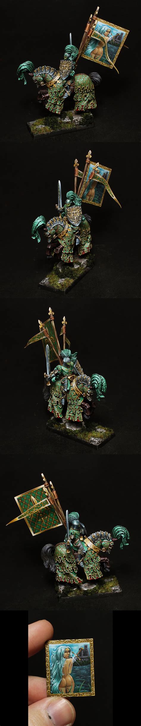 This is the green knight i've been avoiding painting for a while. CoolMiniOrNot - Green Knight by Landreth | Green knight ...