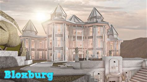 Bloxburg Mansion Castle No Largeplot House Build Youtube