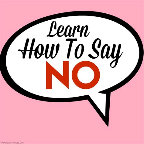 How To Say No Natalie Jill Fitness