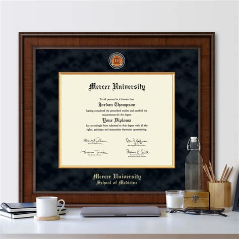 Mercer University Presidential Masterpiece Diploma Frame In Madison