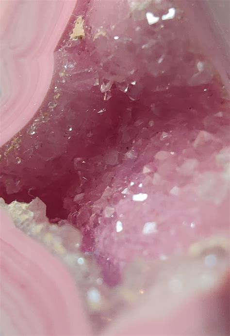 crystal cave bonito natural pink pretty rock sparkles hd phone wallpaper peakpx