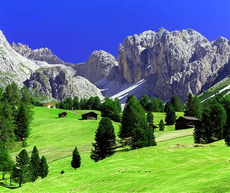 Summer Landscape In Dolomites Mountains Italy Alps Photograph By Ioan