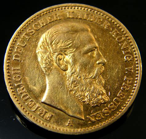 20 Mark Gold German Coin 1888 Co 155