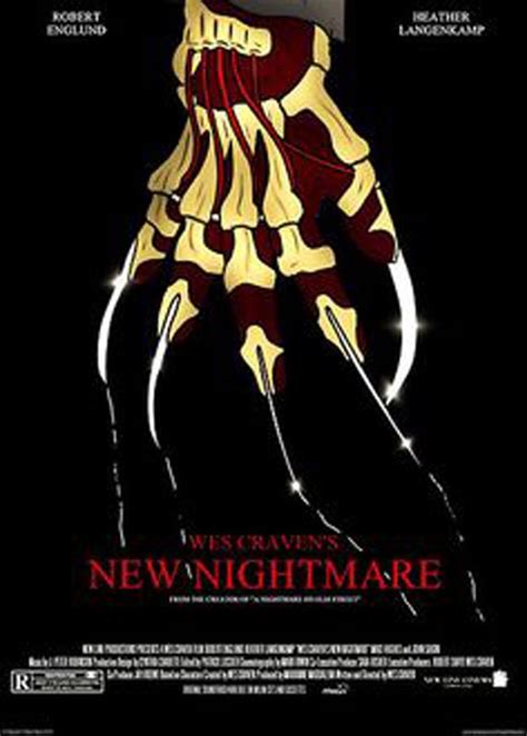 Wes Cravens New Nightmare Movie Poster Freddy Krueger