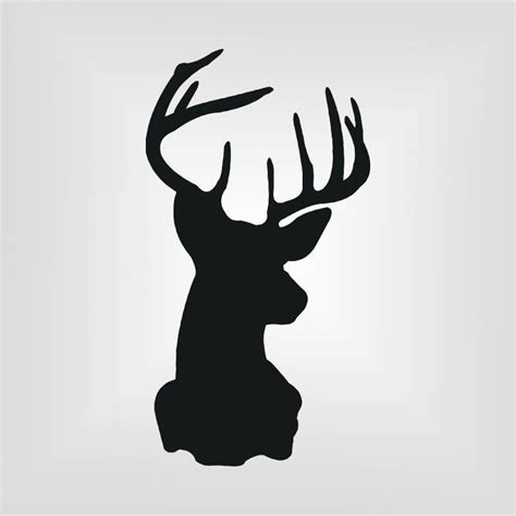 Buck Head Svg Deer Cutout Vector Art Cricut Silhouette Etsy