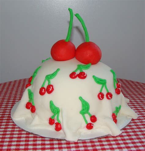 Cherry Fondant Birthday Cake