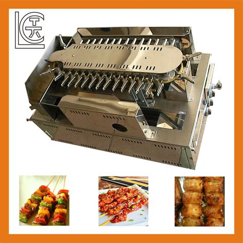 China Auto Commercial Rotating Japanese Style Gas Yakitori Grill