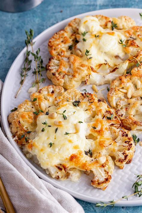 This Roasted Cauliflower Steak Recipe Is Topped With A Mixture Of