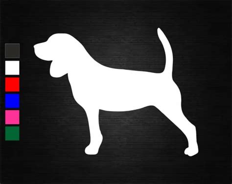 Beagle Dog Breed Silhouette Vinyl Decal Sticker Carvanwalldoor