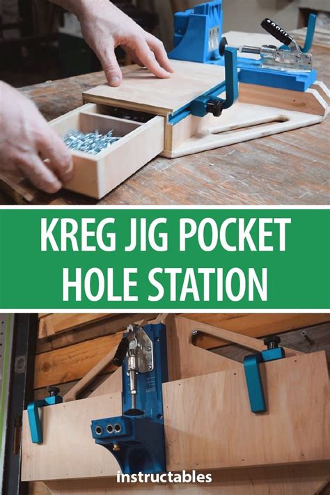Here Is A Quick Way To Make Kreg Pocket Hole Station With Drawers And