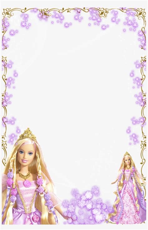 Barbie Clipart Flower Barbie Borders And Frames Free Transparent Png