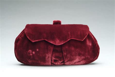Burgundy Velvet Clutch Bag 1930 American Velvet Clutch Clutch Bag