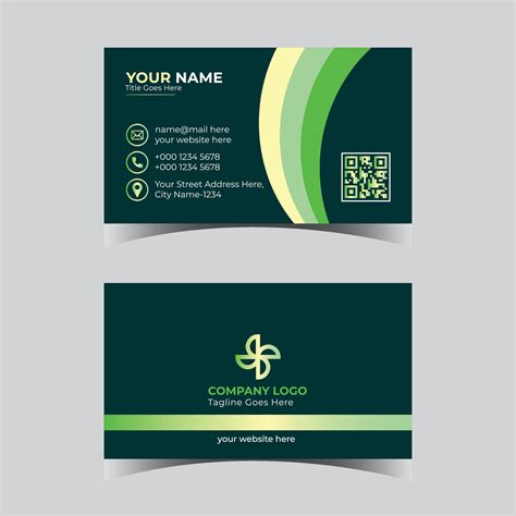 Business Card Design Template Clean Professional Business Card