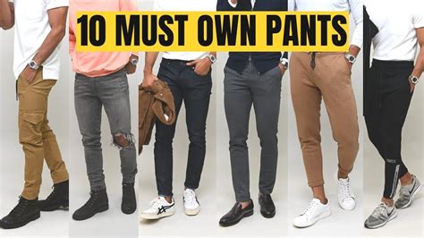 10 Modern Pant Styles Every Guy Should Own Youtube