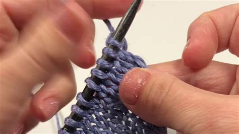 Continental Knitting Knit Stitch Tutorial Video Youtube