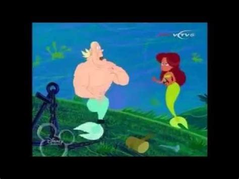 She is shown flexing her muscles in front of the water.) sandy (talking to her reflection): Male Mermaid Muscle Growth - YouTube