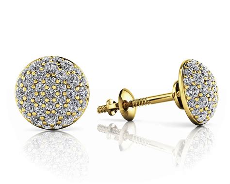 Pave Set Diamond Earrings ST963 USA Jewels