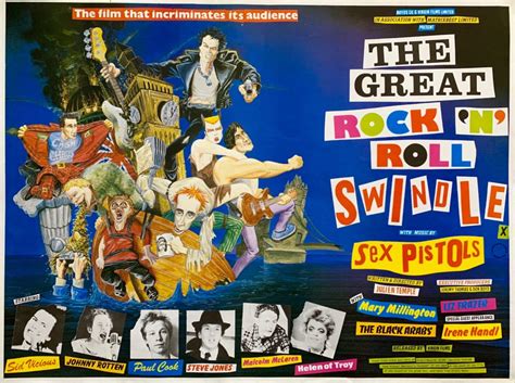 Original The Great Rock N Roll Swindle Movie Poster Sex Pistols Punk Rock