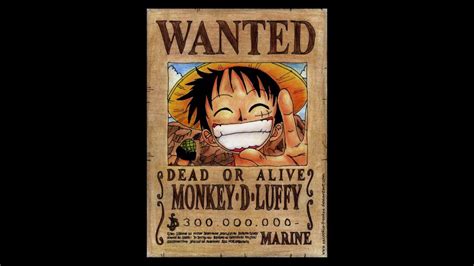 Monkey D Luffy All Bounties YouTube