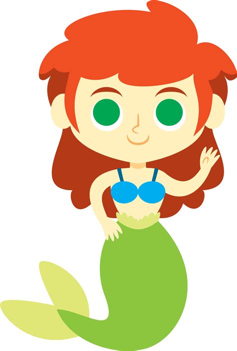 Download Mermaid Clip Art Clipart Cartoon Mermaid Png Image With No