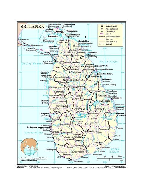 Map Of Sri Lankan Rivers Map River Sri Lanka