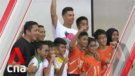 Cristiano Ronaldo Visits Singapore Primary School Cristiano Ronaldo