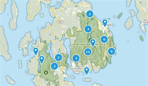 Acadia National Park Map Pdf Maping Resources