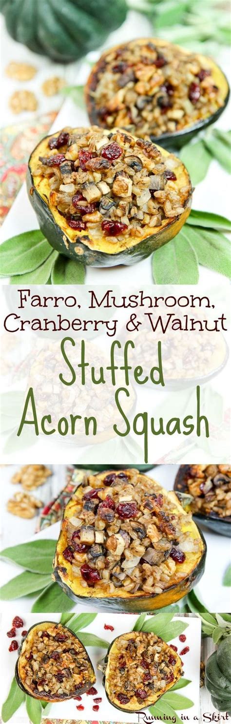 I'm also pinning this for later. Vegan / Vegetarian Stuffed Acorn Squash recipe. A healthy ...