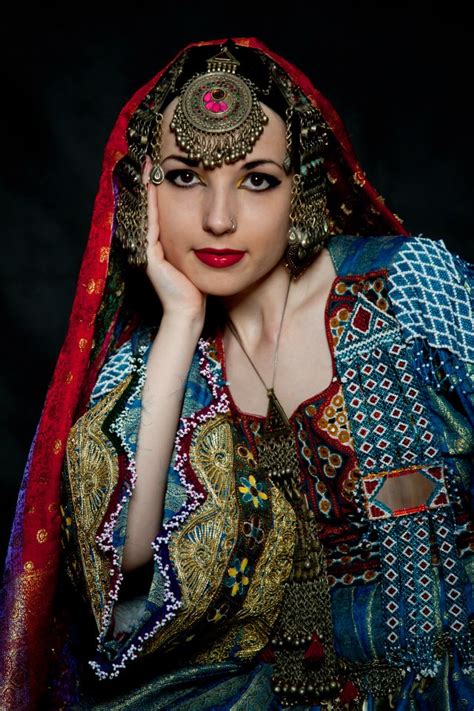 Afghan Girl Traditional Afghan Dress By Apsara Stock On
