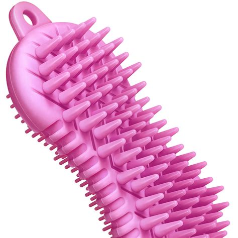 buy scalp massager shampoo brush scrubber hair brushes silicone shower brush scalp scrubber for