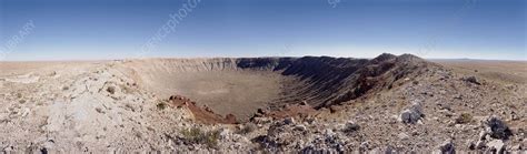 Panoramic View Of Barringer Meteor Crater Stock Image E6700042