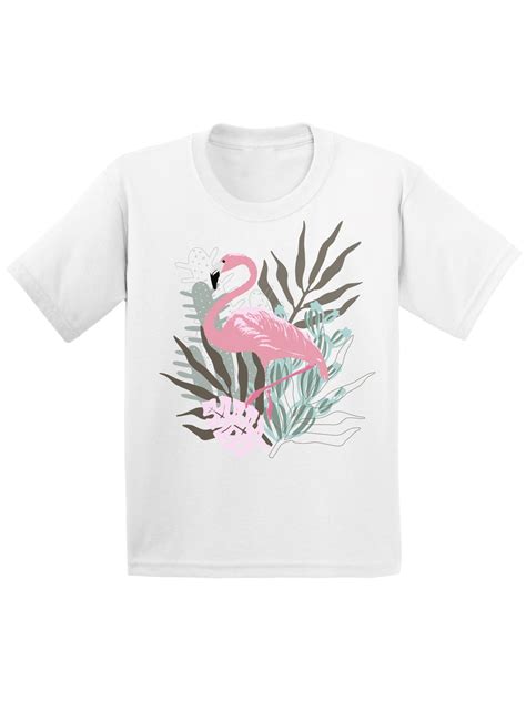 Awkward Styles Awkward Styles Floral Flamingo Toddler Shirt Cute